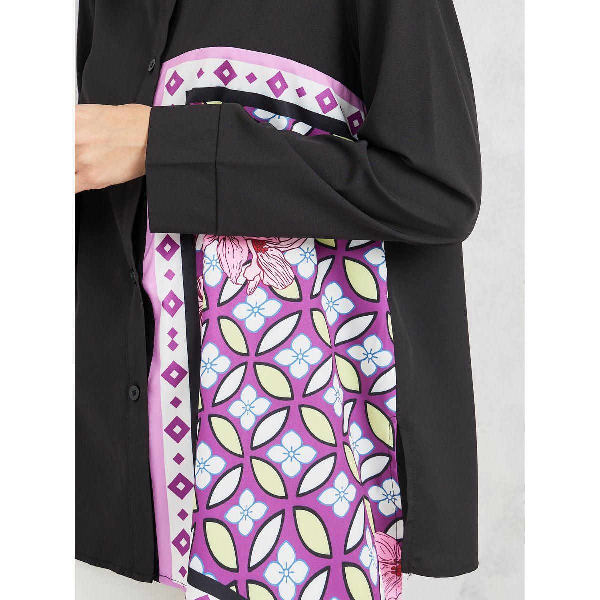 Styli Abstract Print Asymmetric Hem Shirt-women-clothing-shirtsandblouses-shirts-image-3