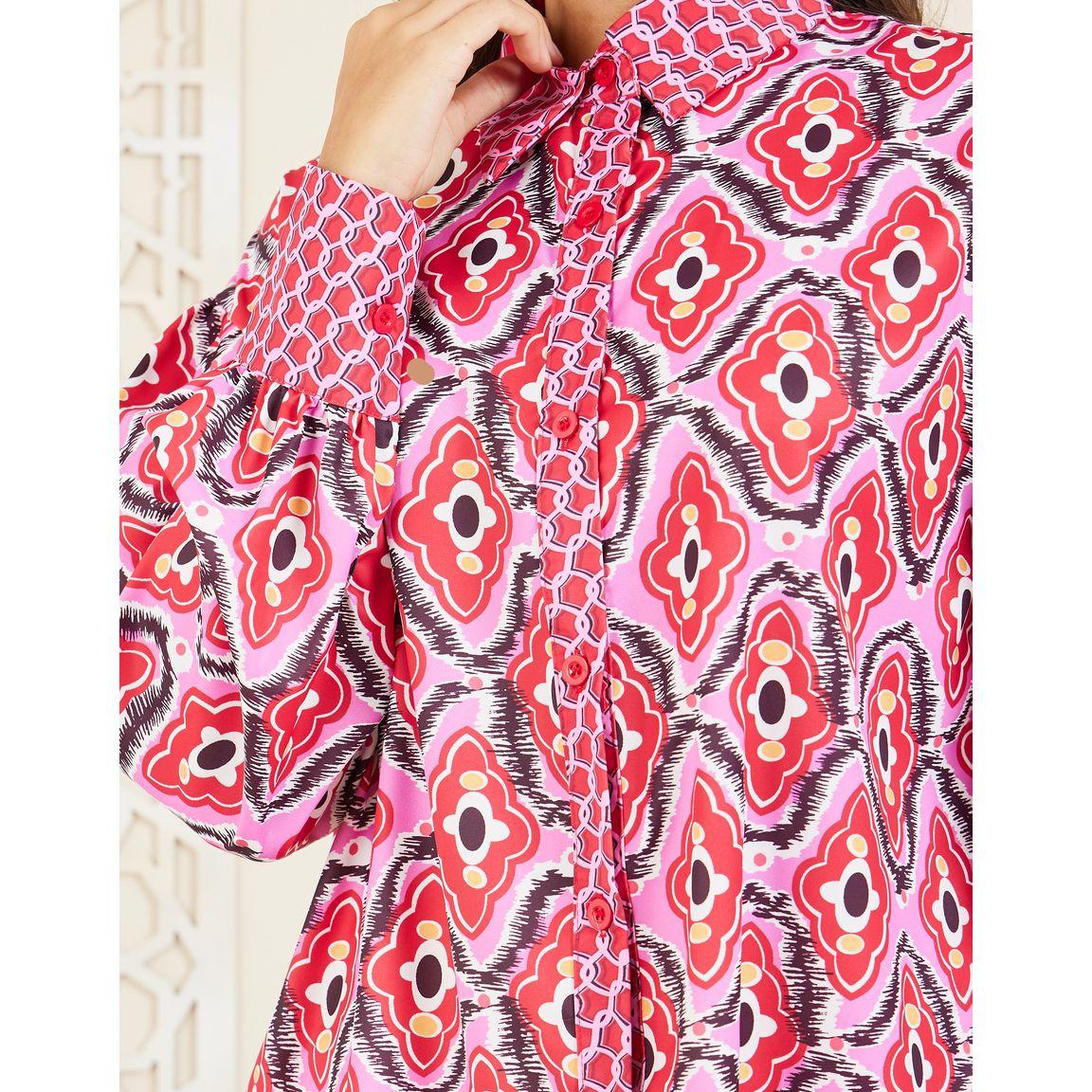 بلوزة بطبعة هندسية واكمام طويلة-women-clothing-shirtsandblouses-shirts-image-4