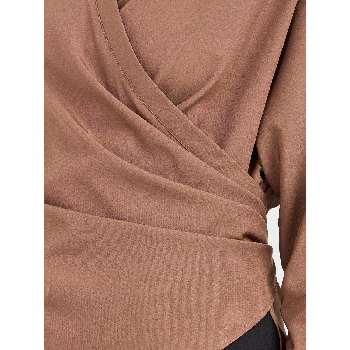 Styli Collared Batwing Sleeves Wrap Top-women-clothing-shirtsandblouses-blouses-image-3