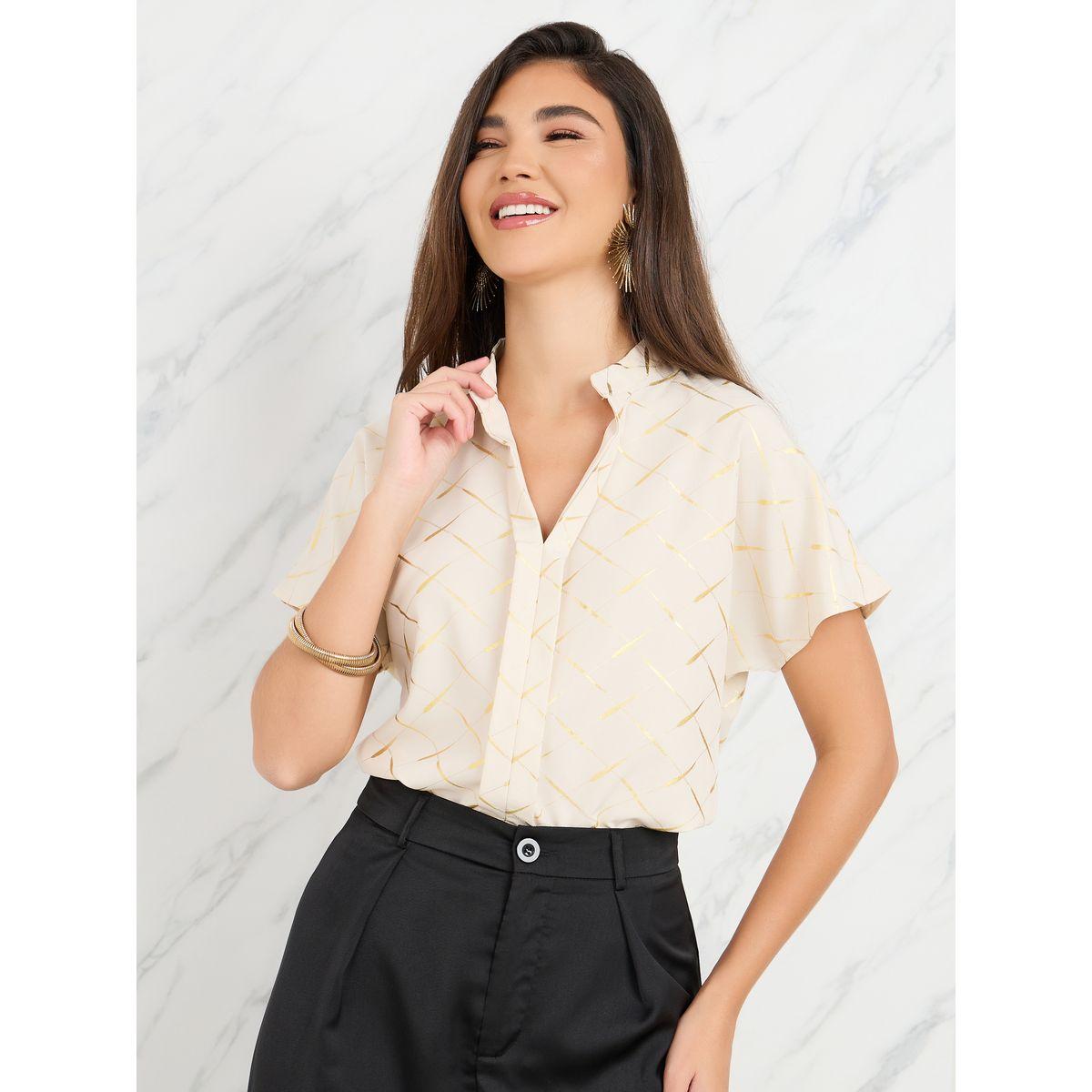 بلوزة بطبعة فويل وياقة مدببة-women-clothing-shirtsandblouses-blouses-image-1