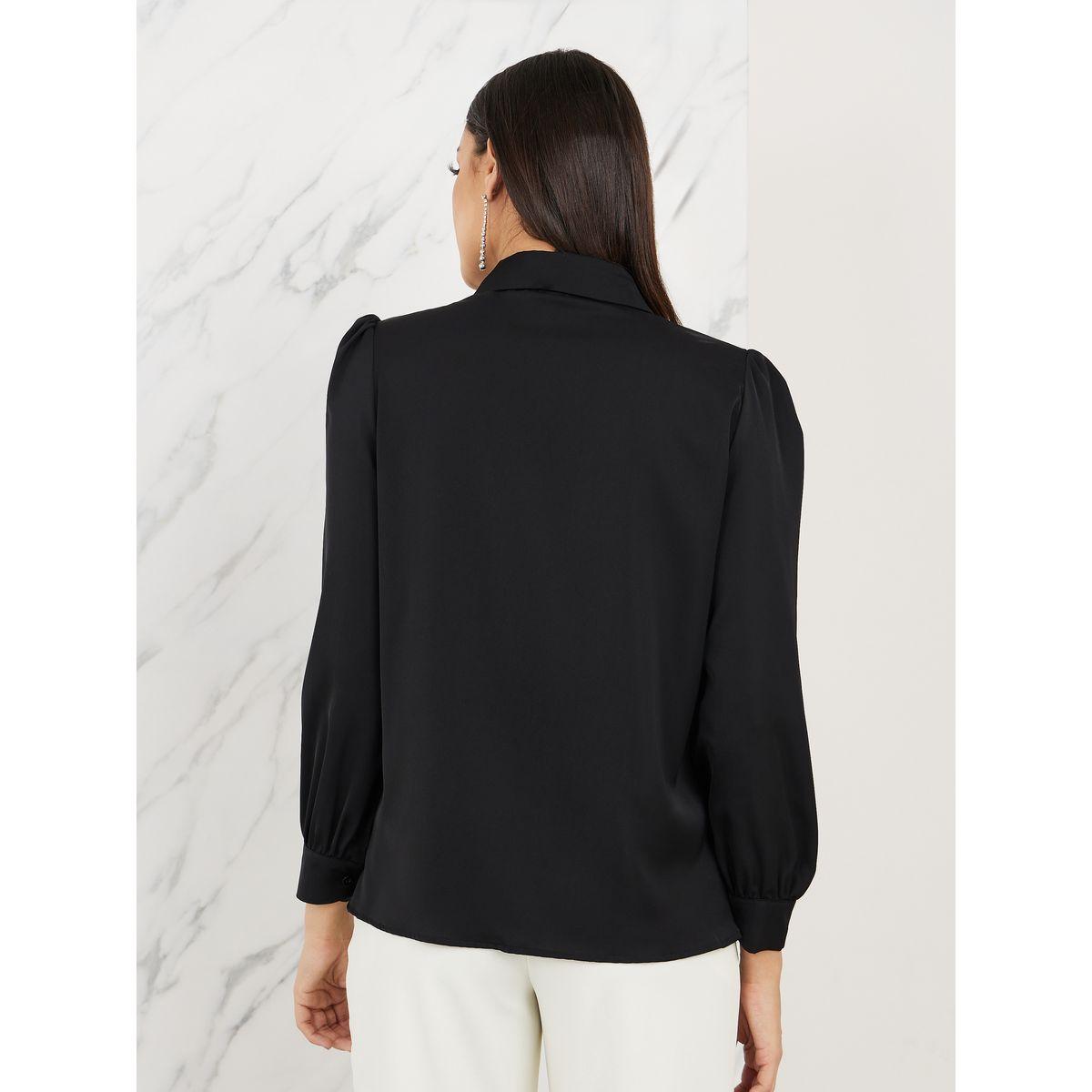 Styli Sequin Detail Pointed Tip Collar Shirt-women-clothing-shirtsandblouses-shirts-image-5
