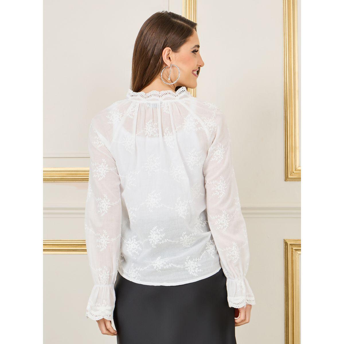 بلوزة باكمام طويلة بنمط مكبل مع بتفاصيل مُطرّزة-women-clothing-shirtsandblouses-blouses-image-5