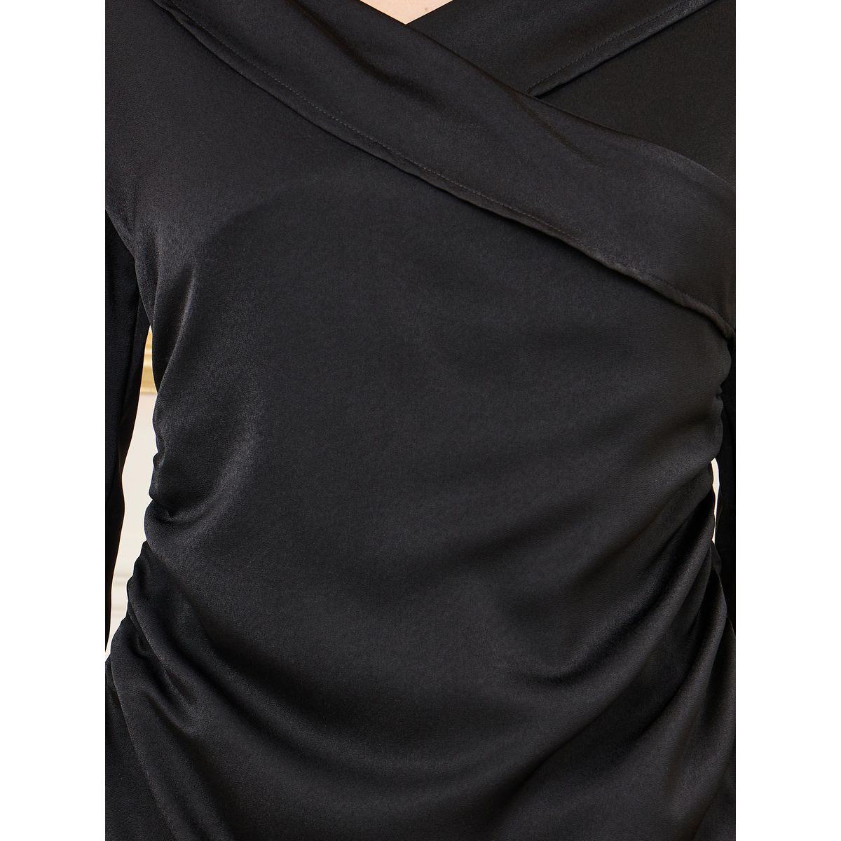 Styli Cross Collar Asymmetric Hem Top-women-clothing-shirtsandblouses-blouses-image-3