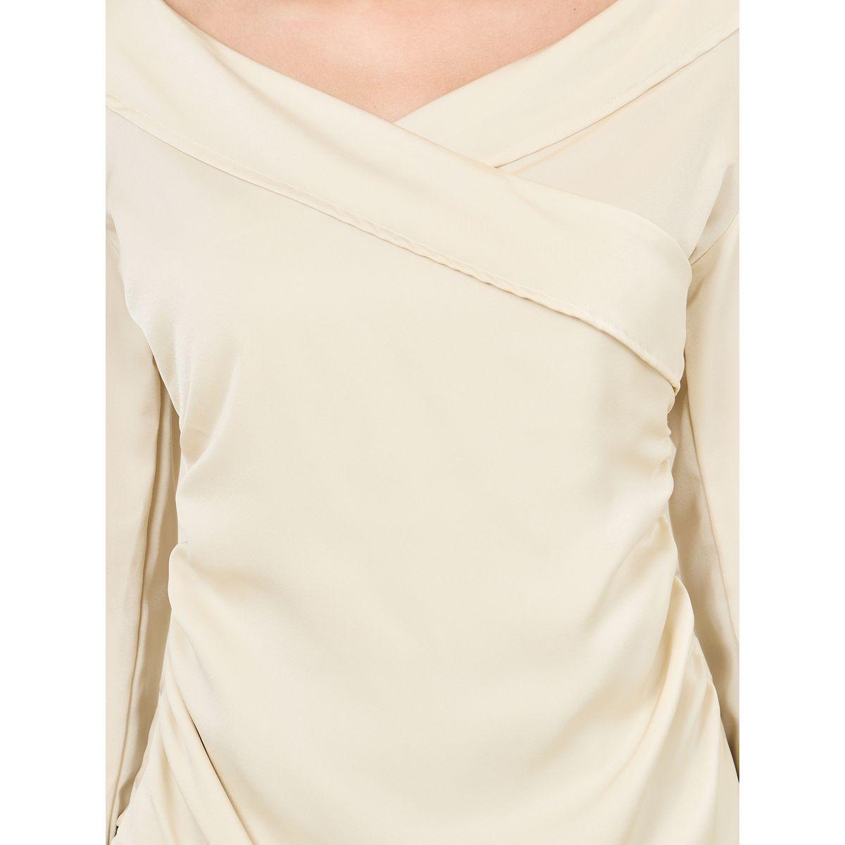 Styli Cross Collar Asymmetric Hem Top-women-clothing-shirtsandblouses-blouses-image-3