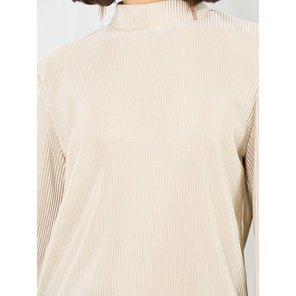 Styli Plisse High Neck Flute Sleeves Blouse-women-clothing-shirtsandblouses-blouses-image-4