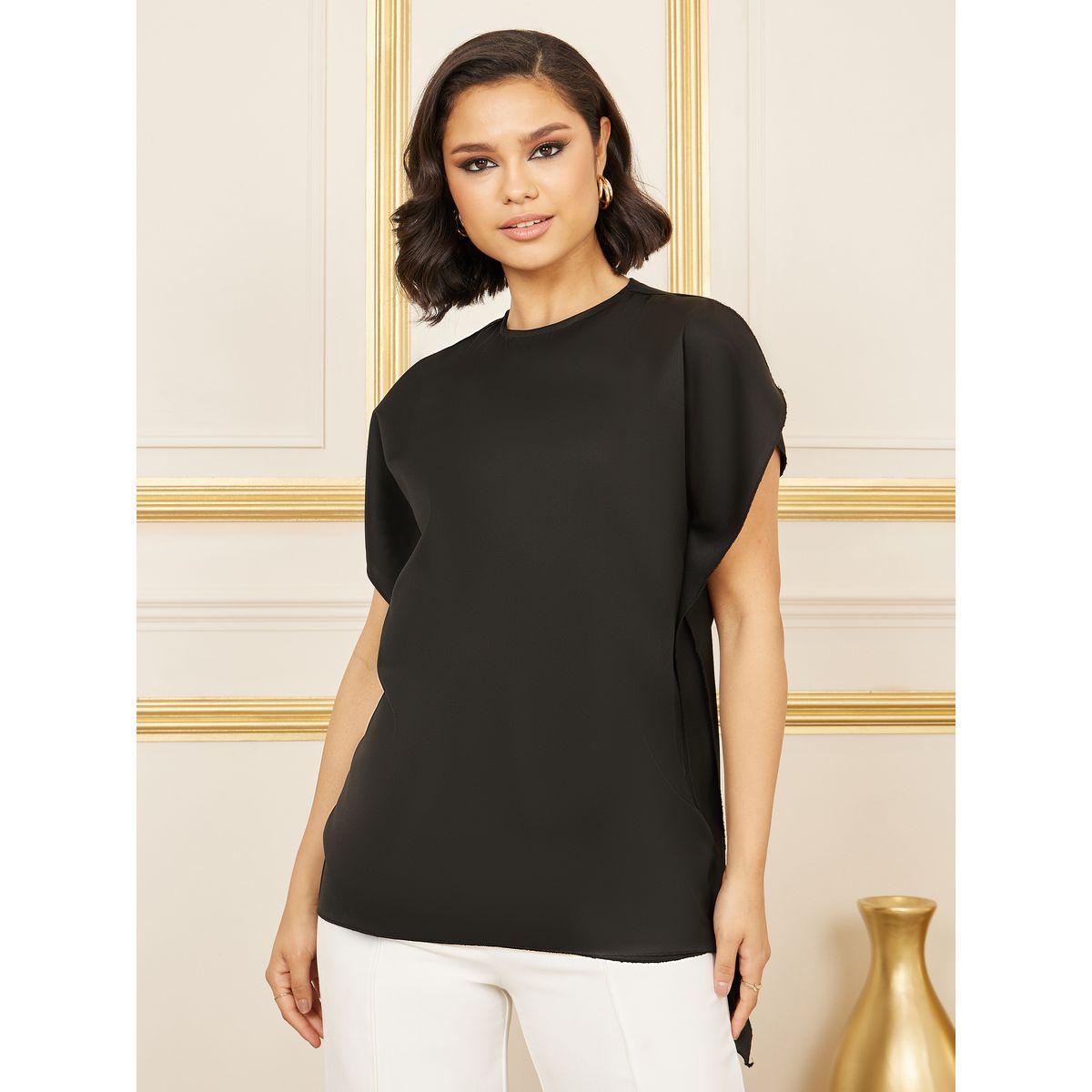بلوزة بلا اكمام وتفاصيل كشكش-women-clothing-shirtsandblouses-blouses-image-1