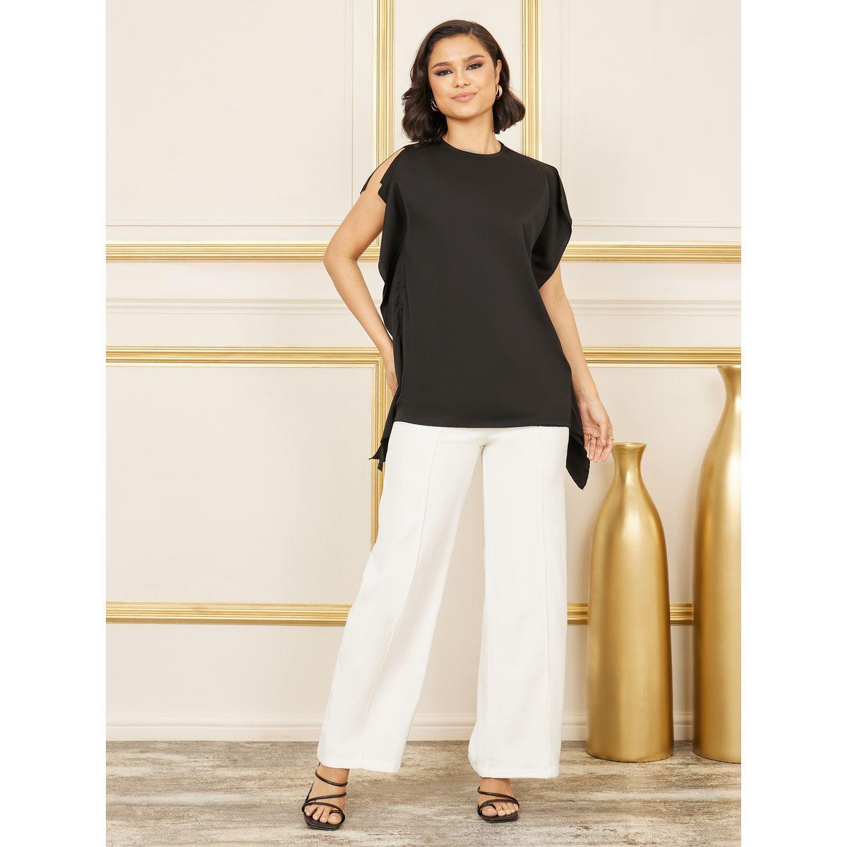 بلوزة بلا اكمام وتفاصيل كشكش-women-clothing-shirtsandblouses-blouses-image-2