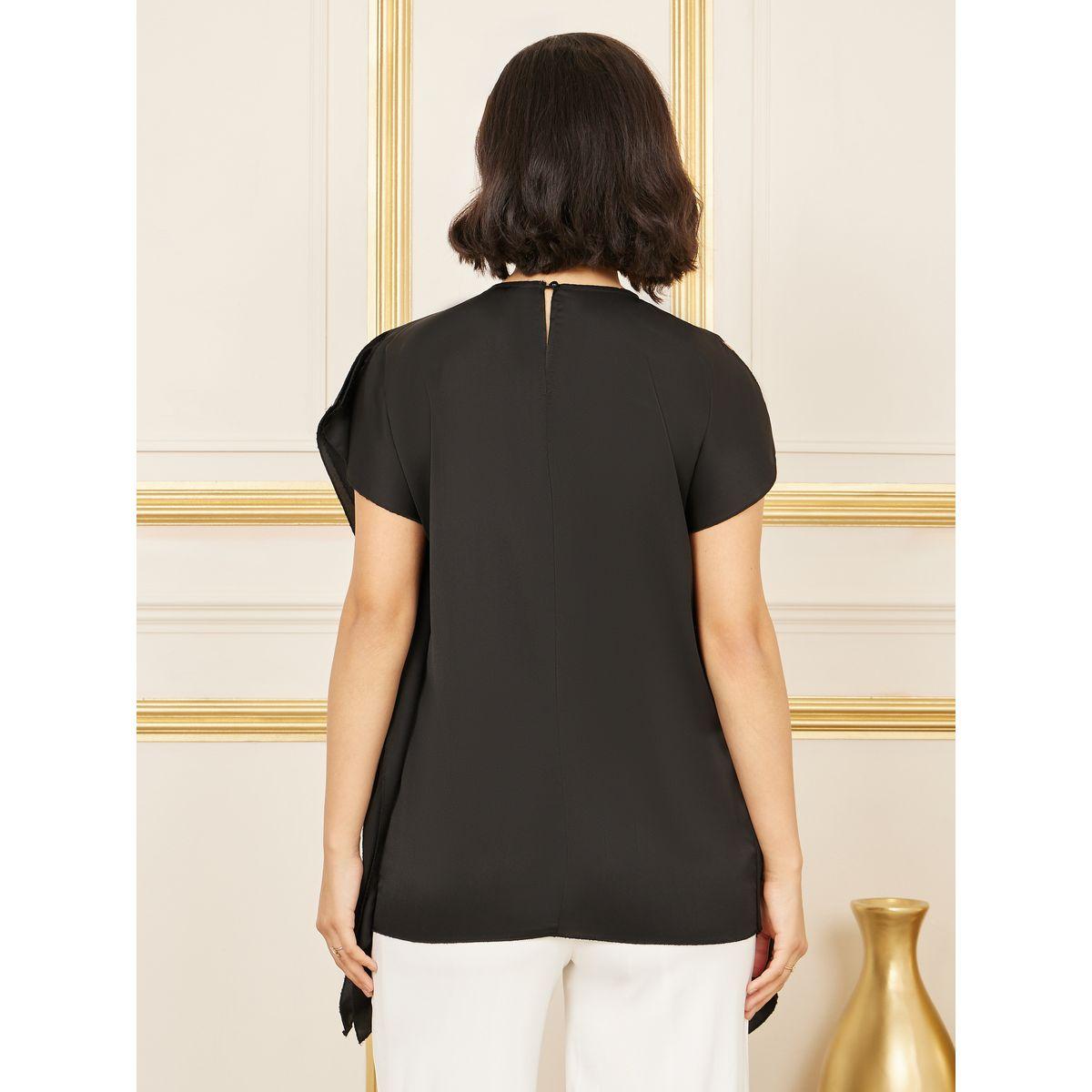 Styli Ruffle Detail Sleeveless Blouse-women-clothing-shirtsandblouses-blouses-image-4