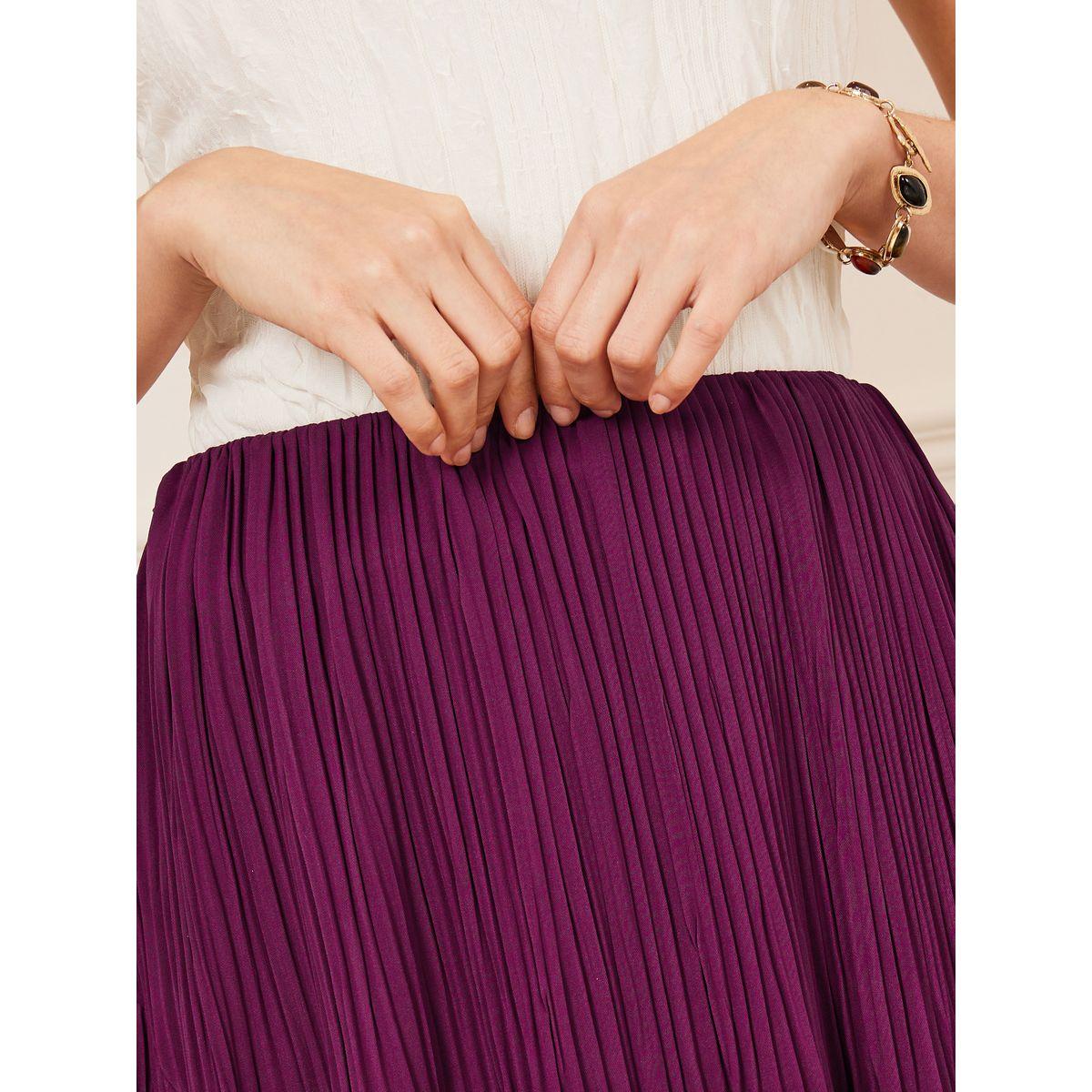 Styli Pleated Asymmetric Hem Midi Skirt-women-clothing-bottoms-skirts-image-3