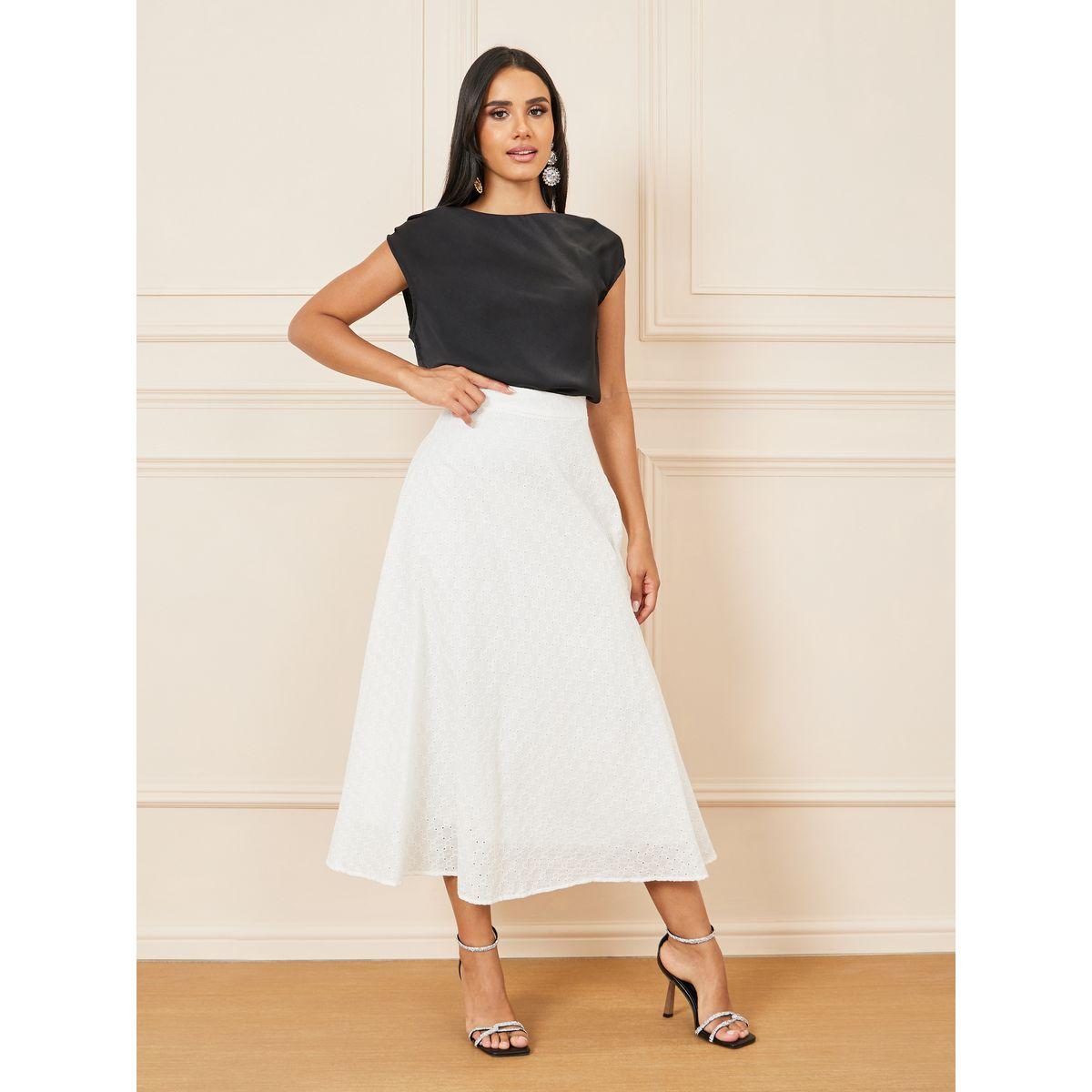 Styli Schiffli High Rise A-Line Maxi Skirt-women-clothing-bottoms-skirts-image-2