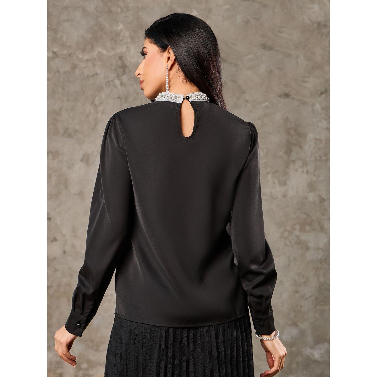 بلوزة بياقة عالية واكمام طويلة-women-clothing-shirtsandblouses-blouses-image-5