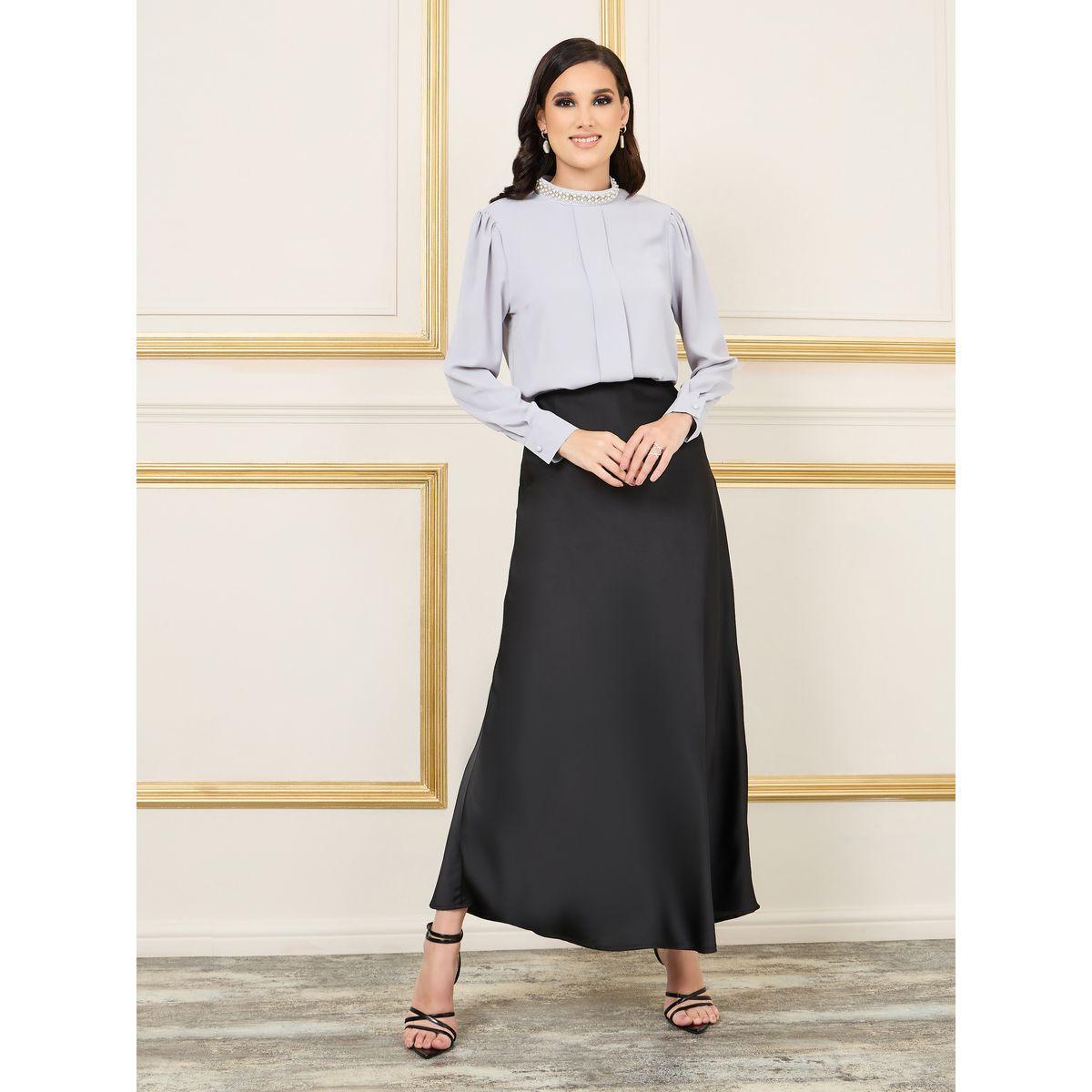 بلوزة بياقة عالية واكمام طويلة-women-clothing-shirtsandblouses-blouses-image-2