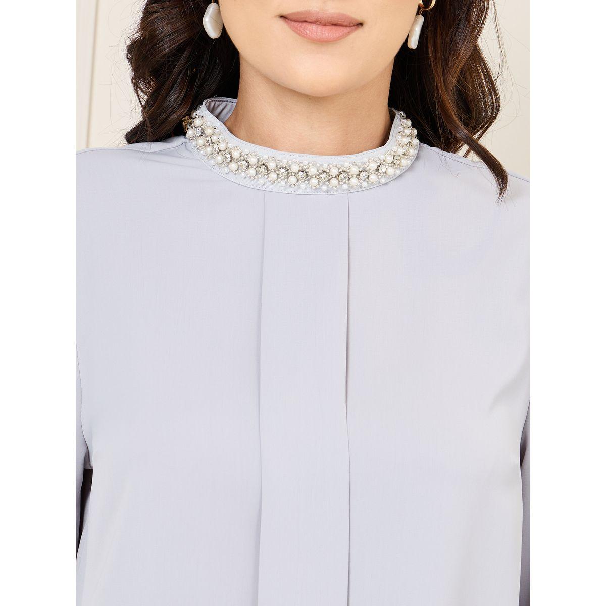 بلوزة بياقة عالية واكمام طويلة-women-clothing-shirtsandblouses-blouses-image-4