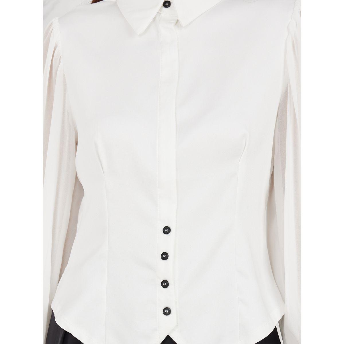 بلوزة بحافة غير متماثلة الطول مع ازرار-women-clothing-shirtsandblouses-shirts-image-3