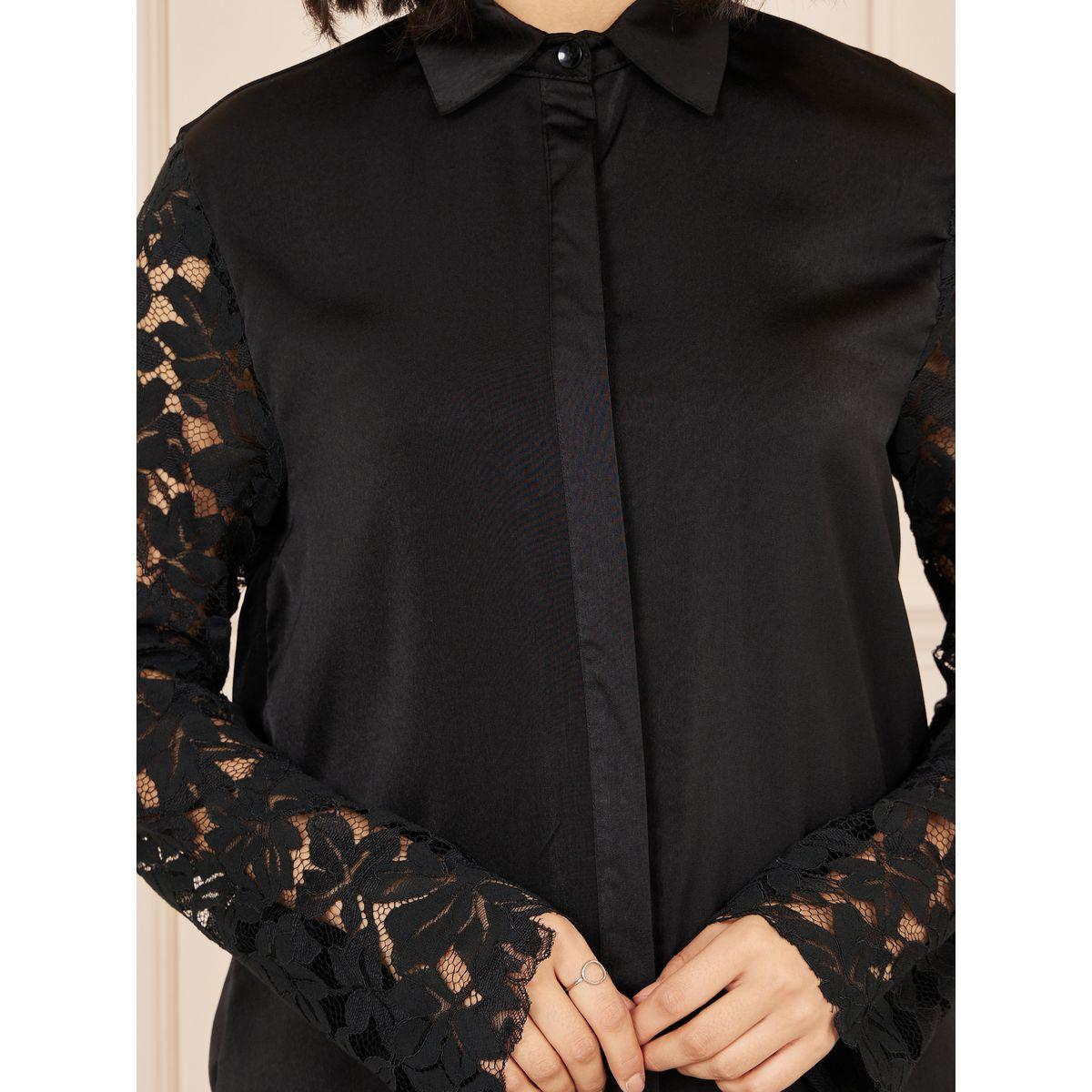 بلوزة بقصة عادية وتفاصيل زهور بدانتيل-women-clothing-shirtsandblouses-shirts-image-4
