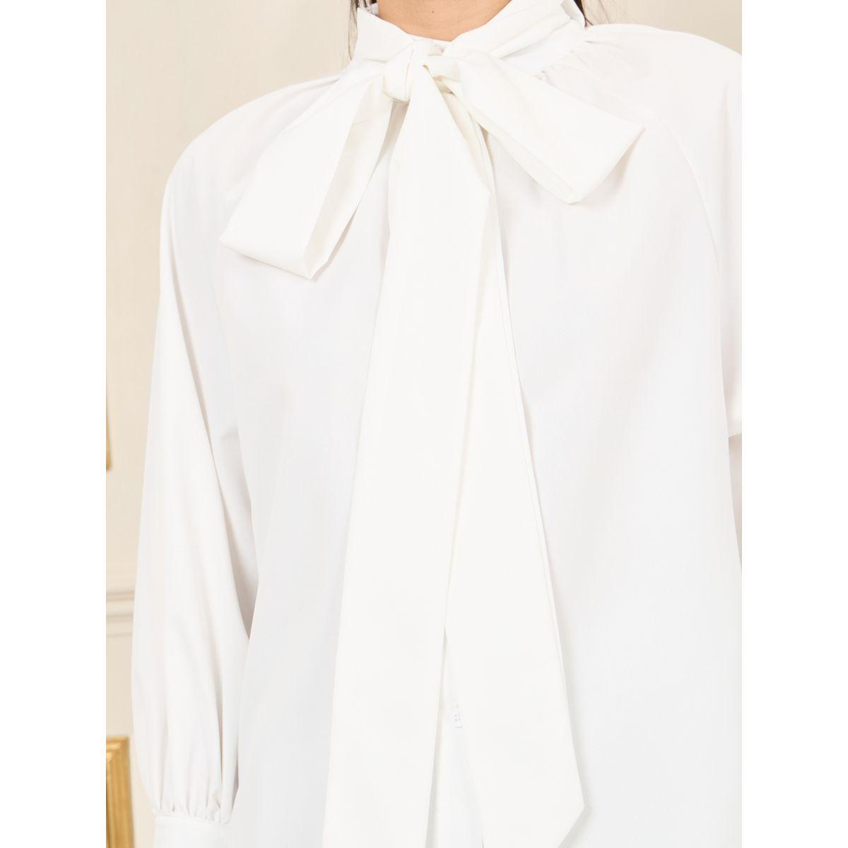 Styli Bow Tie Neck Regular Fit Shirt-women-clothing-shirtsandblouses-shirts-image-4