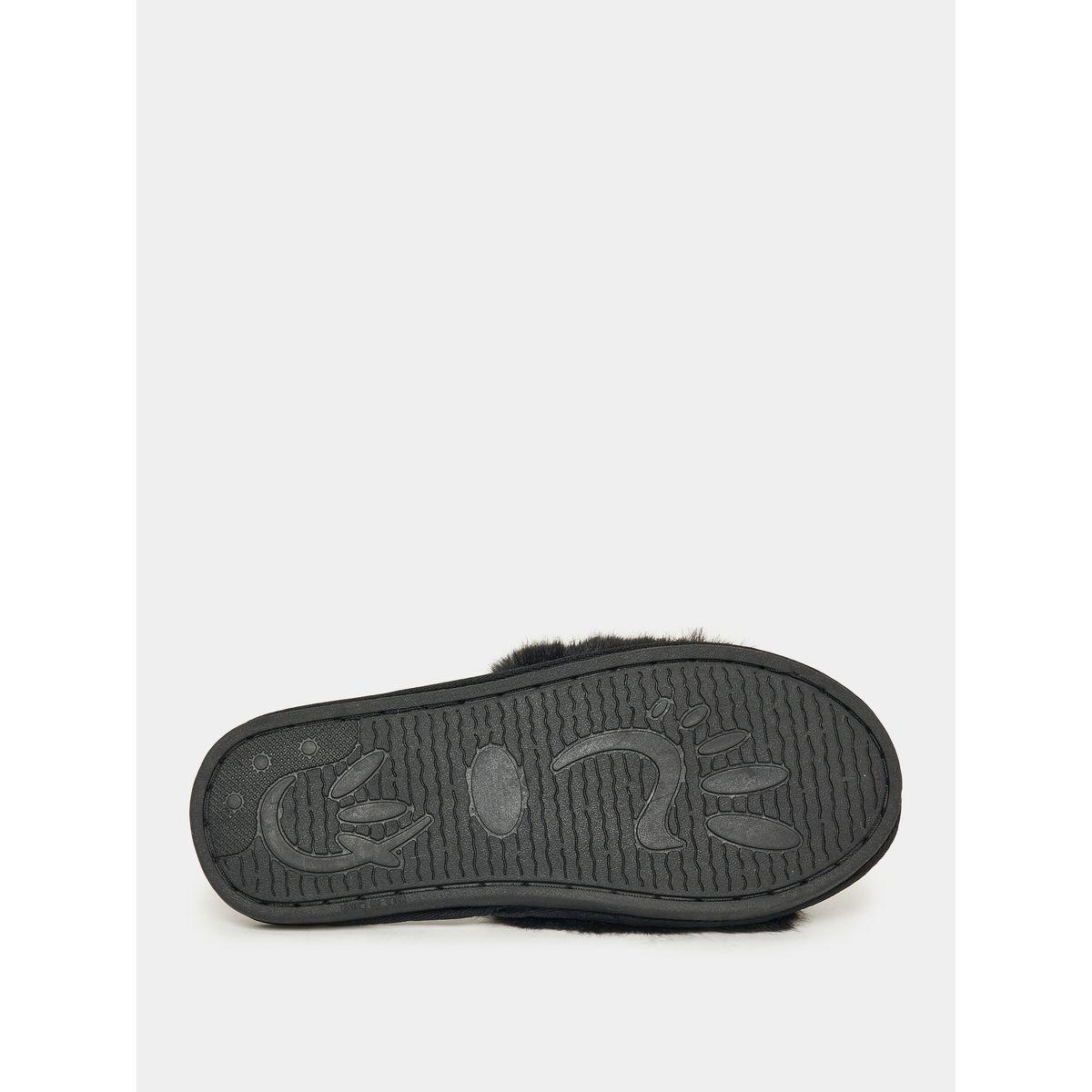 شبشب غرفة نوم مزين بفرو صناعي-women-shoes-bedroomslippers-image-7
