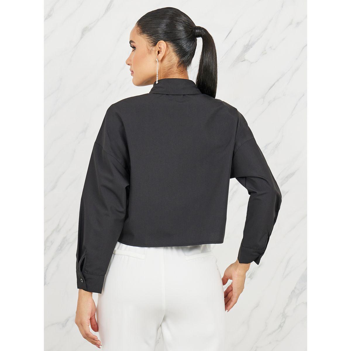 بلوزة بتفاصيل كورساج وقصة عادية-women-clothing-shirtsandblouses-shirts-image-4
