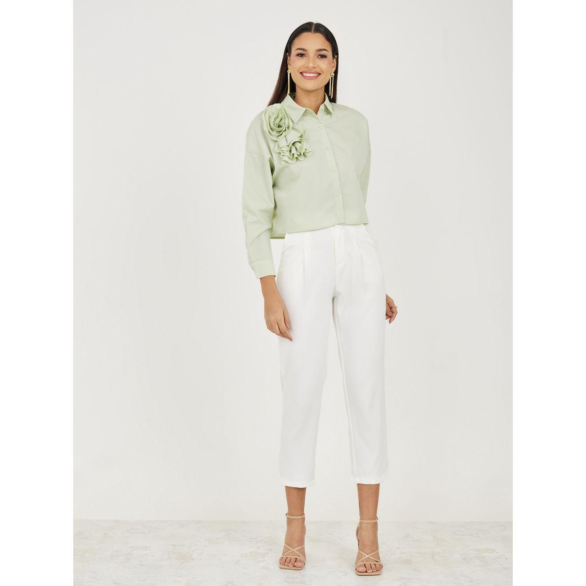 Styli Corsage Detail Regular Fit Shirt-women-clothing-shirtsandblouses-shirts-image-2