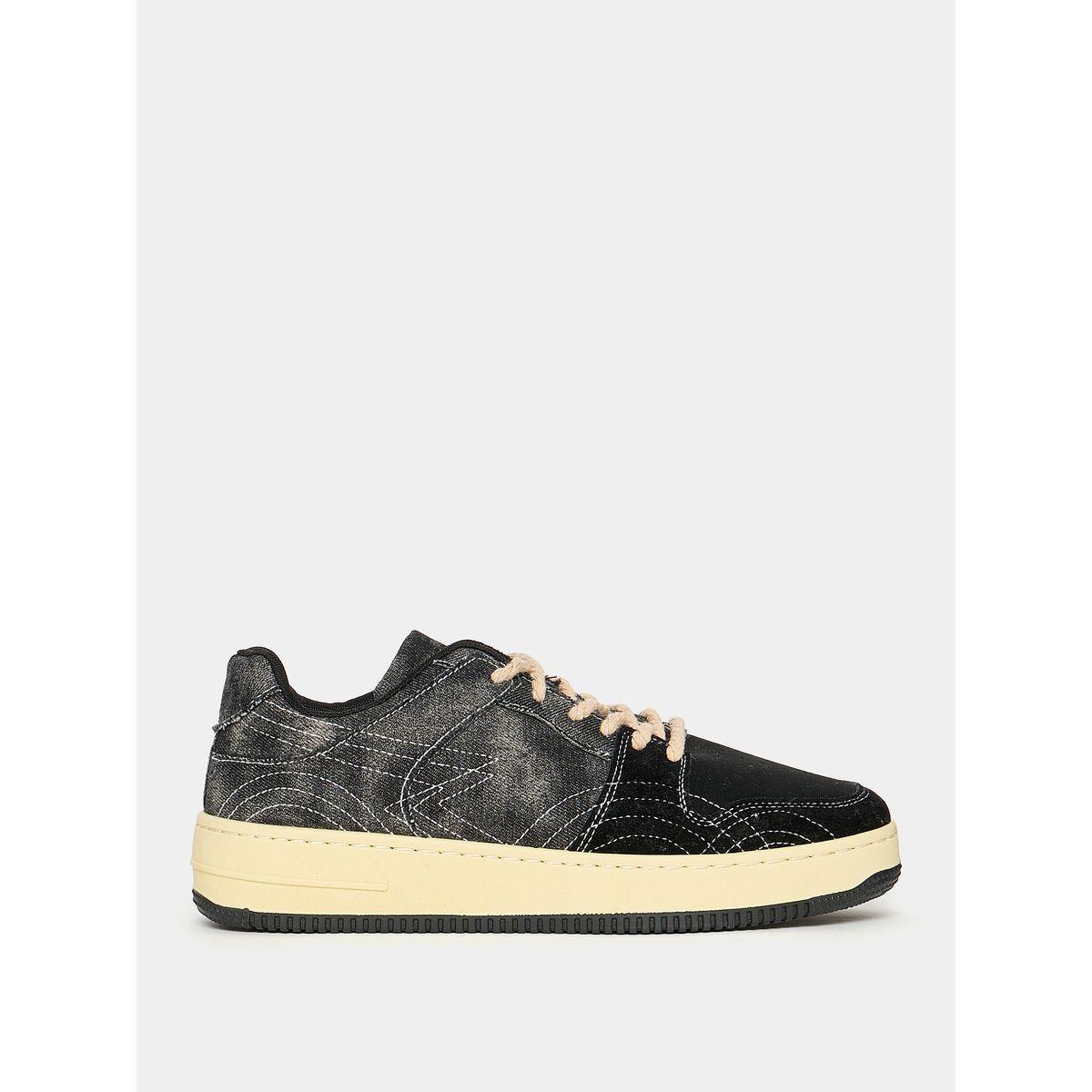 Styli Stitch Detail Platform Sole Rope Lace Up Sneakers-men-shoes-sneakers-image-1