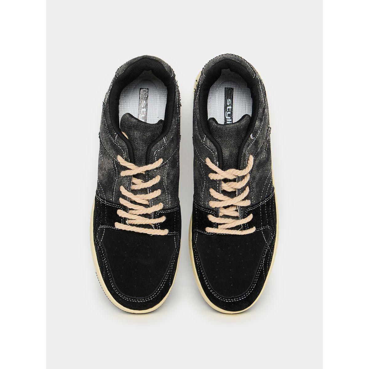 Styli Stitch Detail Platform Sole Rope Lace Up Sneakers-men-shoes-sneakers-image-5