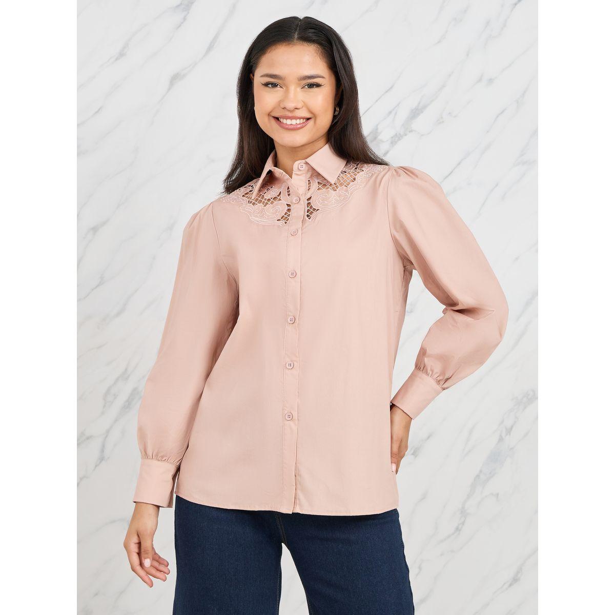 بلوزة واسعة مزينة بفتحات-women-clothing-shirtsandblouses-shirts-image-1