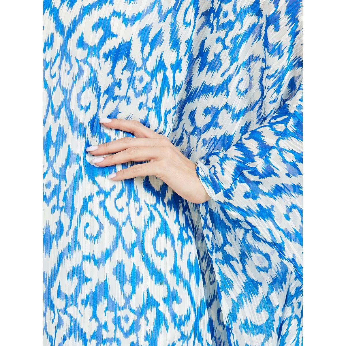 Styli Ikat Print Maxi Kaftan-women-arabicclothing-kaftan-image-3