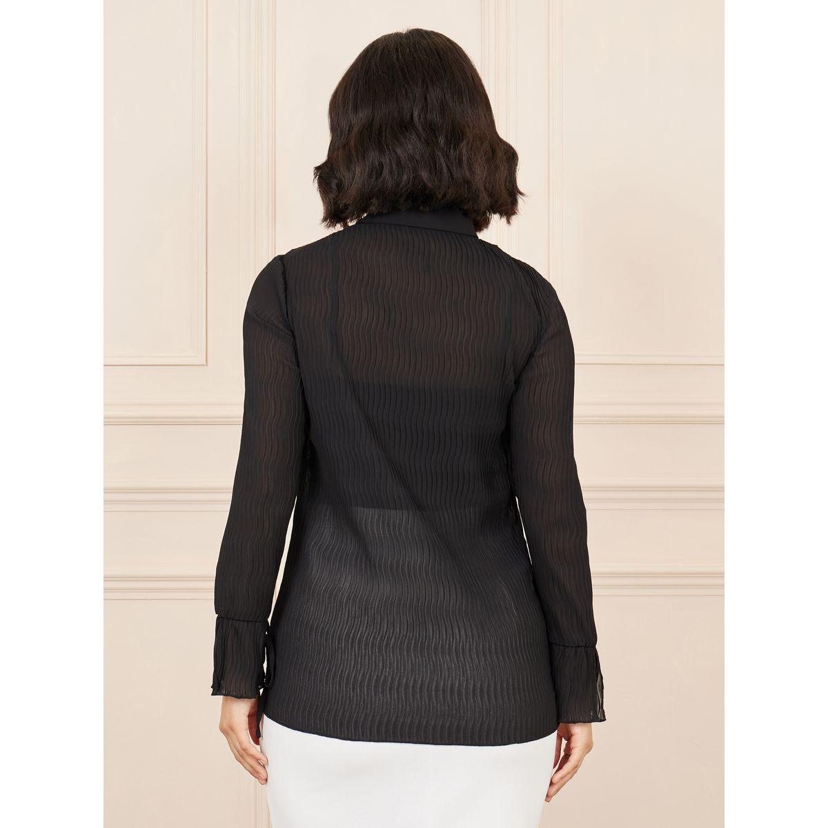 بلوزة مضلعة بقصة سليم فت-women-clothing-shirtsandblouses-shirts-image-5