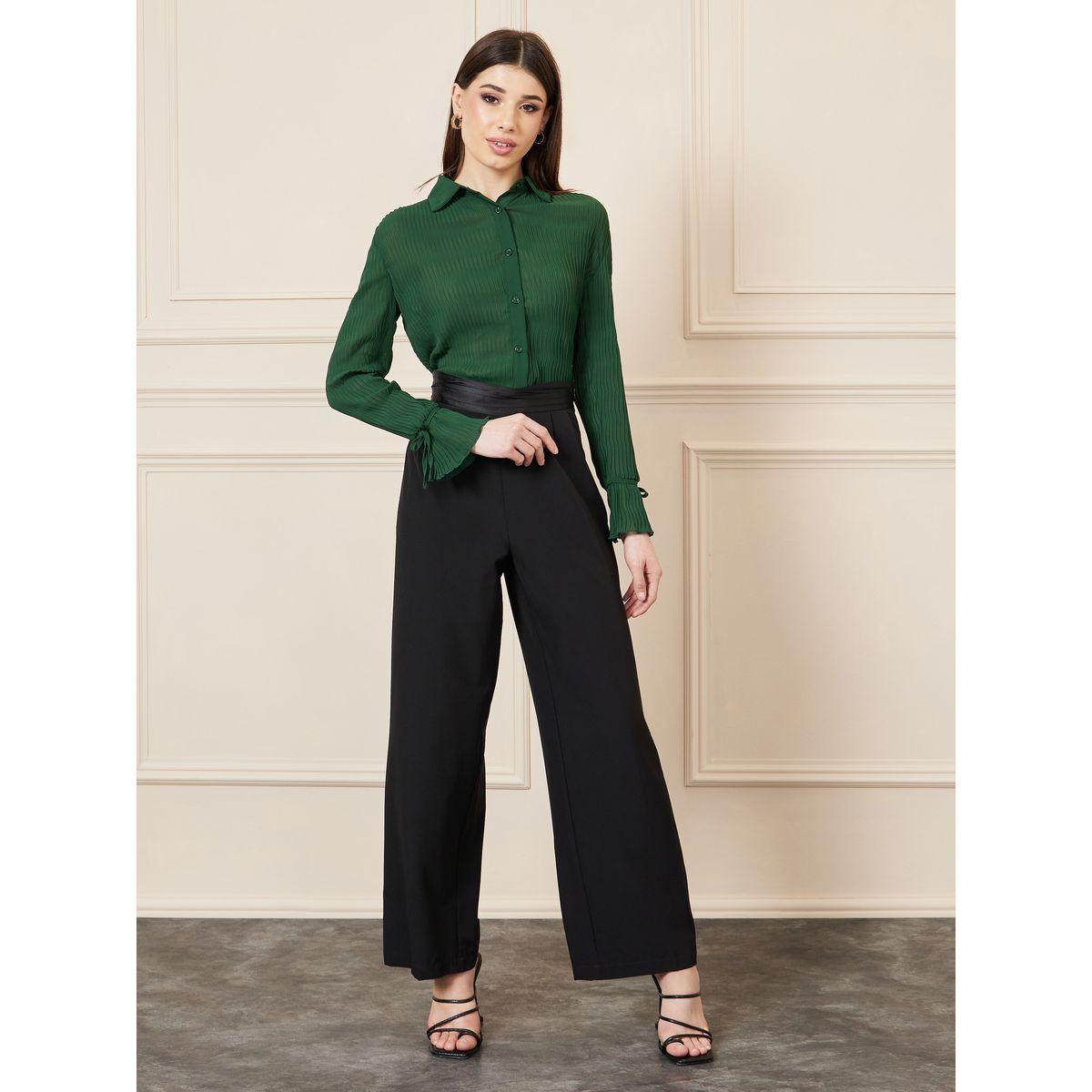 بلوزة مضلعة بقصة سليم فت واكمام باربطة-women-clothing-shirtsandblouses-shirts-image-3