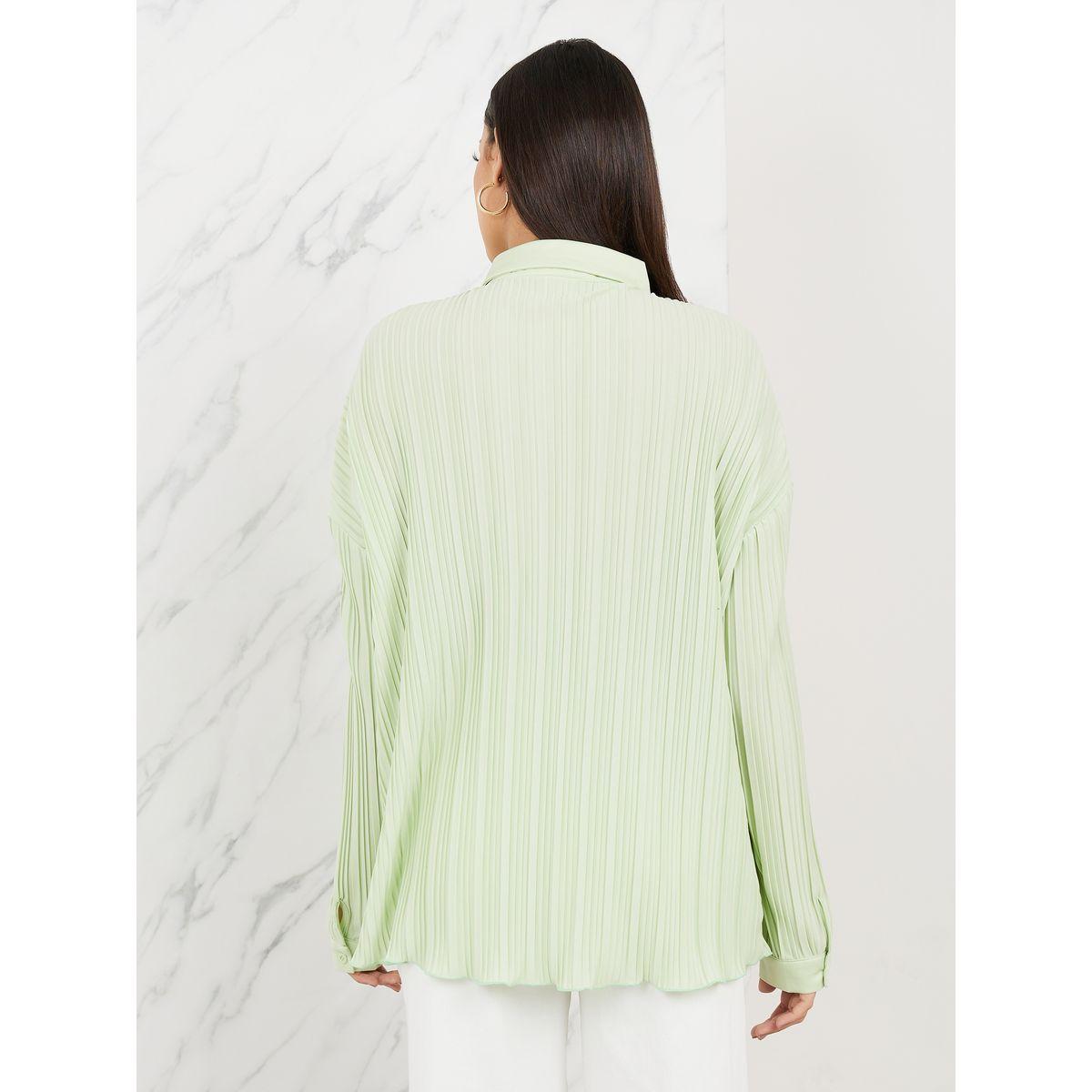 بلوزة بليسيه واسعة بكتف منخفض-women-clothing-shirtsandblouses-shirts-image-4