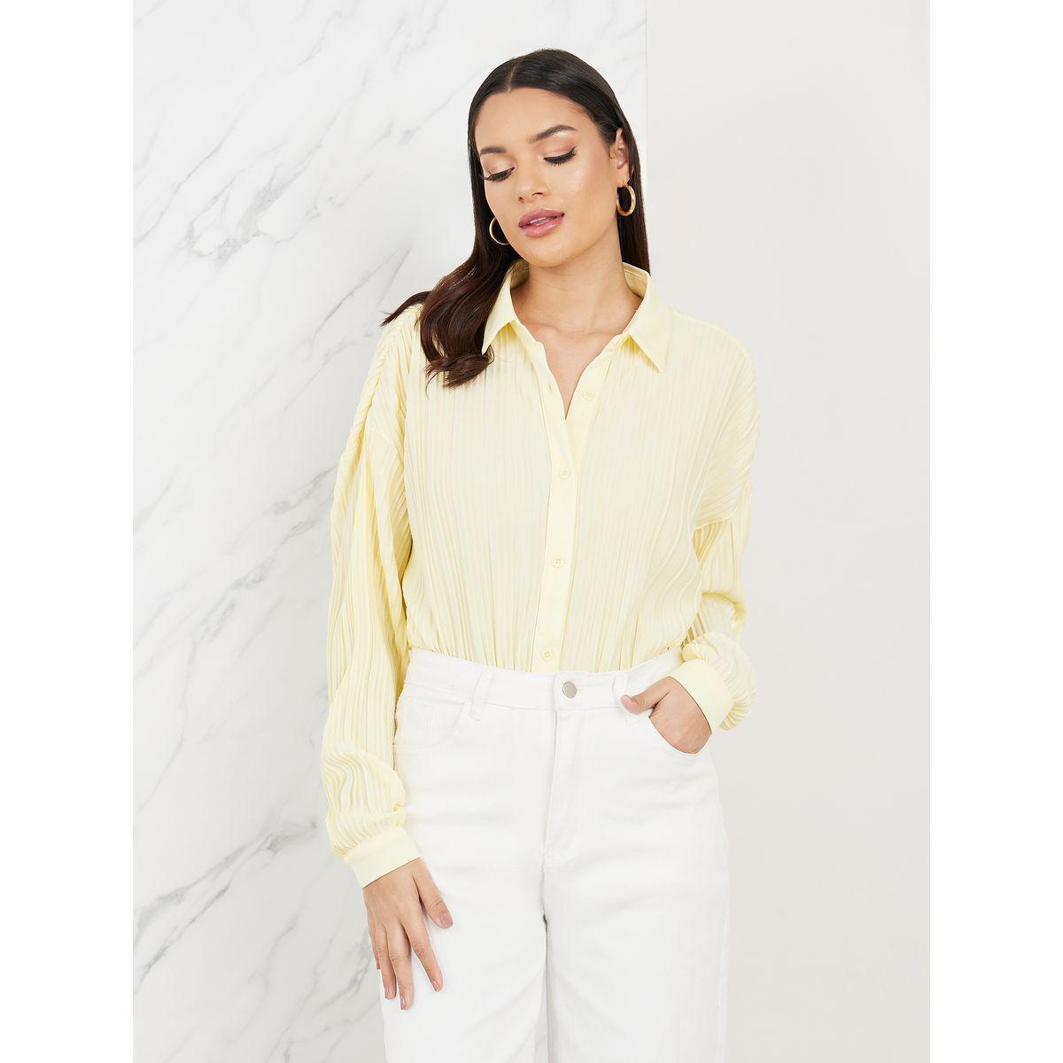 Styli Oversized Plisse Drop Shoulder Shirt-women-clothing-shirtsandblouses-shirts-image-1