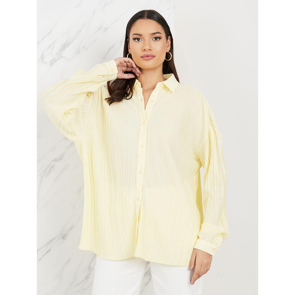 Styli Oversized Plisse Drop Shoulder Shirt-women-clothing-shirtsandblouses-shirts-image-3