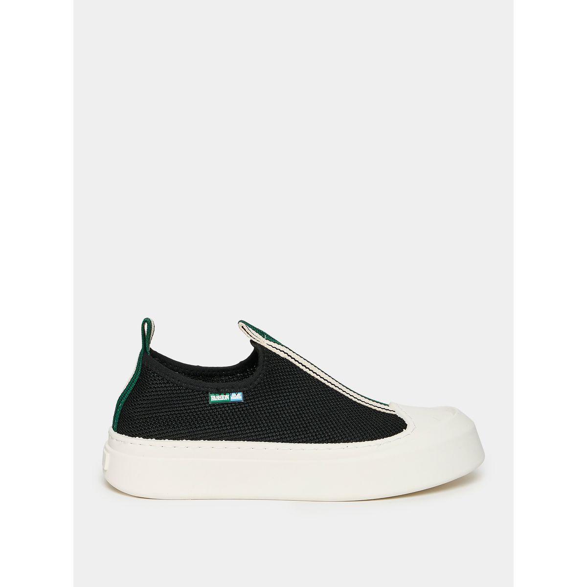 Styli Striped Strap Round Toe Knit Upper Platform Sole Sneaker-men-shoes-sneakers-image-1
