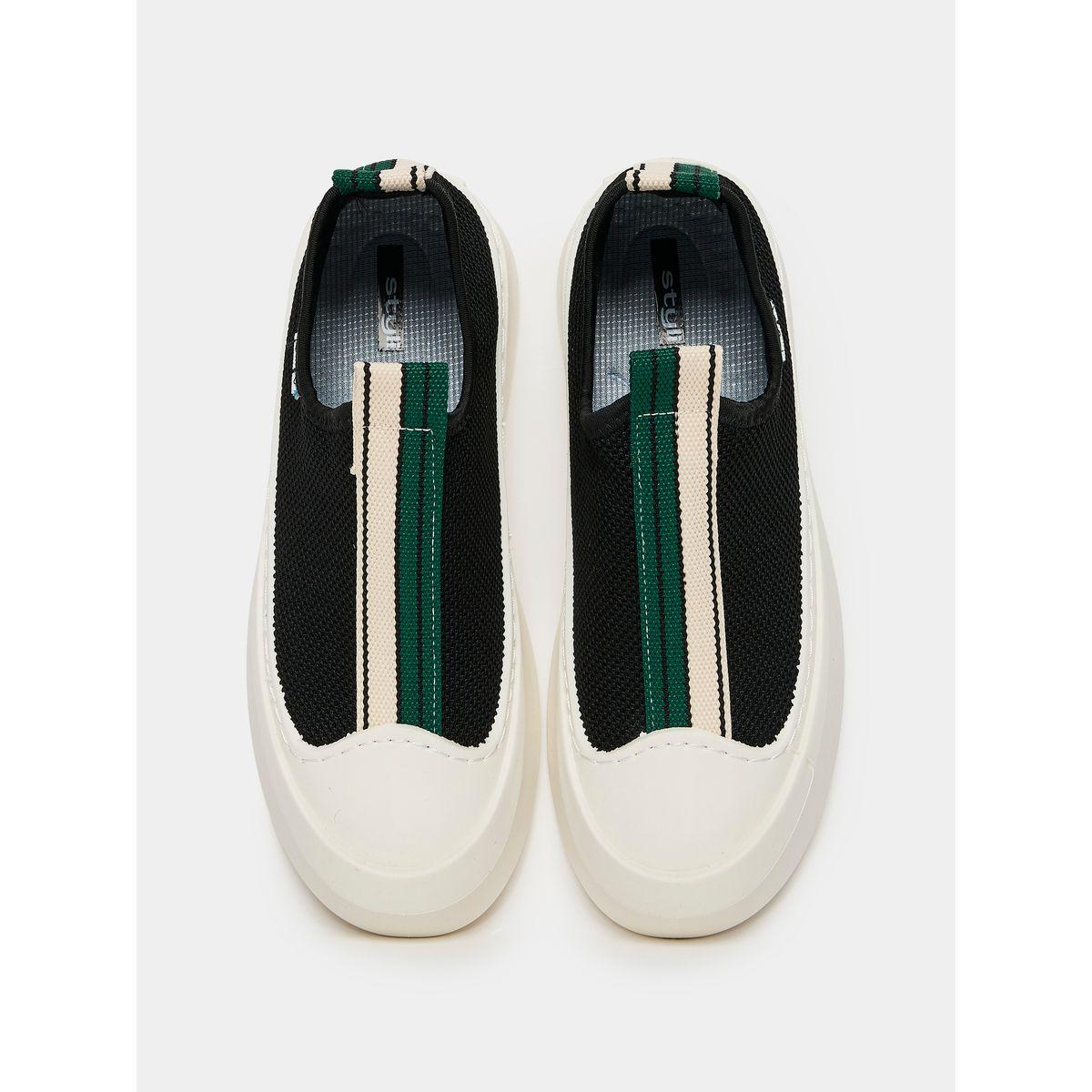 Styli Striped Strap Round Toe Knit Upper Platform Sole Sneaker-men-shoes-sneakers-image-5