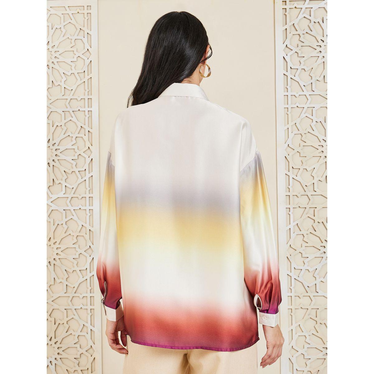 Styli Satin Oversized Tie and Dye Print Shirt-women-clothing-shirtsandblouses-shirts-image-5