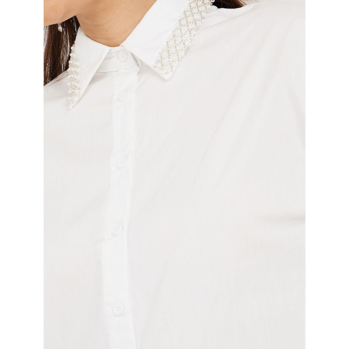 Styli Embellished Collar Drop Shoulder Poplin Shirt-women-clothing-shirtsandblouses-shirts-image-4