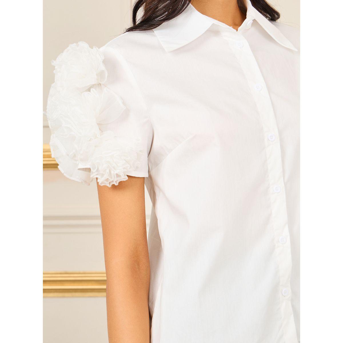 Styli Floral Corsage Sleeves Regular Fit Shirt-women-clothing-shirtsandblouses-shirts-image-4