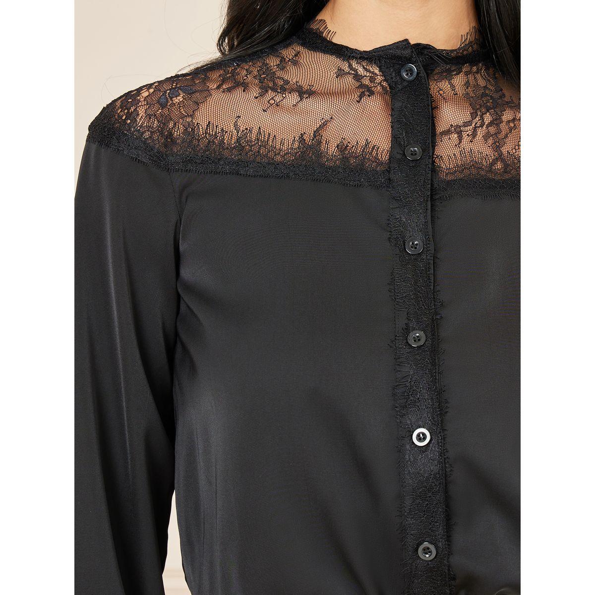 بودي سوت بتفاصيل شبكية وأزرار-women-clothing-tshirts-image-2