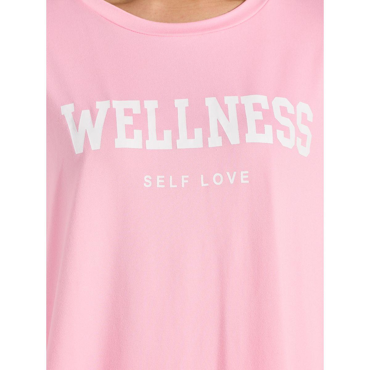 Styli Unwind Wellness Slogan T-Shirt & Cycling Shorts Lounge Set-women-clothing-coordsets-image-3