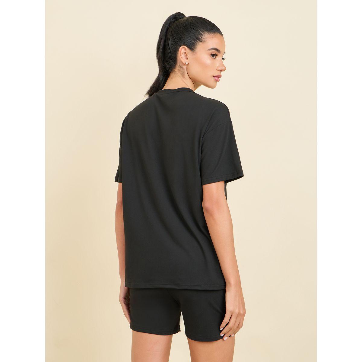 Styli Unwind Brooklyn Print T-Shirt & Cycling Shorts Lounge Set-women-clothing-coordsets-image-5