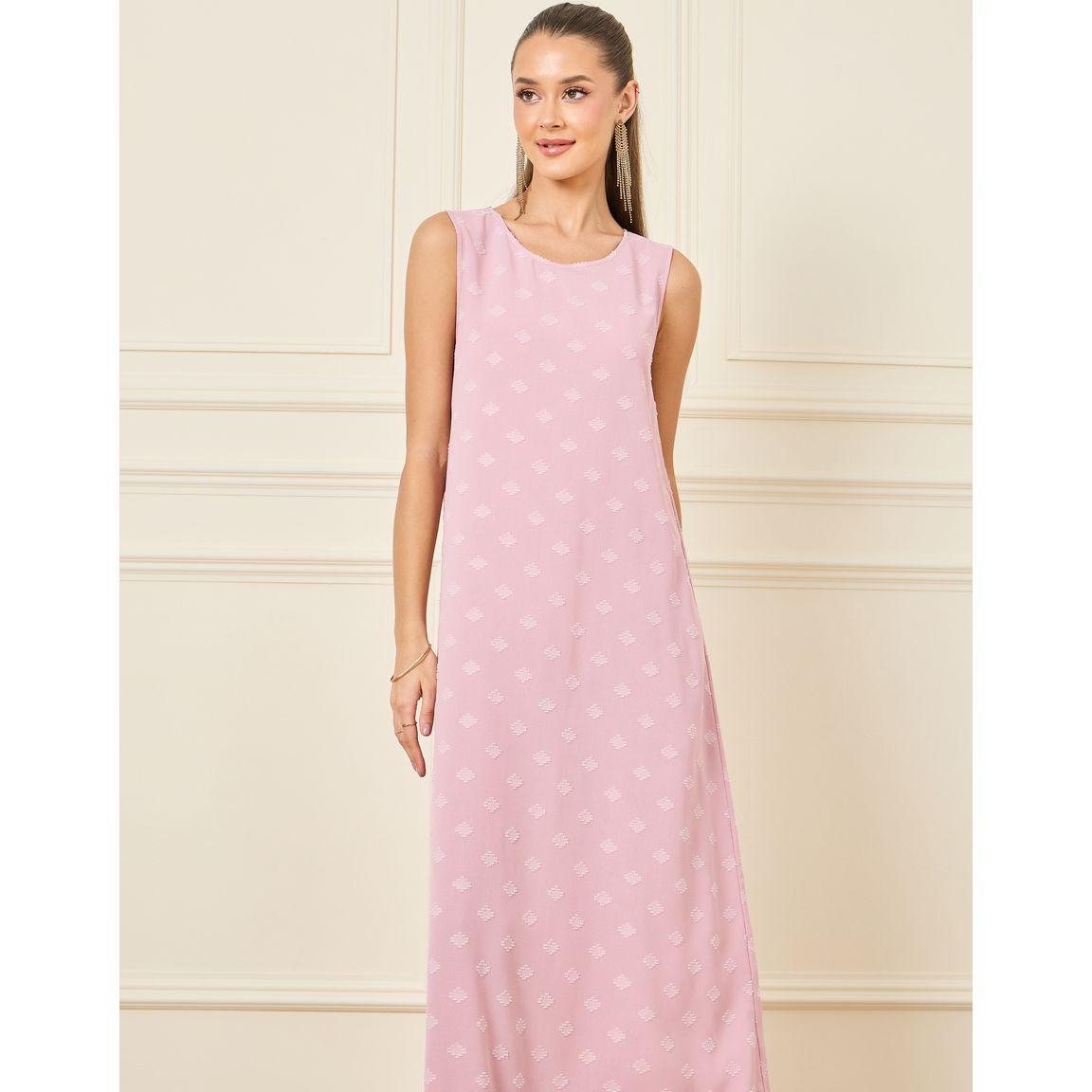 Styli Dobby Textured Sleeveless Under Abaya Dress-women-arabicclothing-jalabiyas-image-2