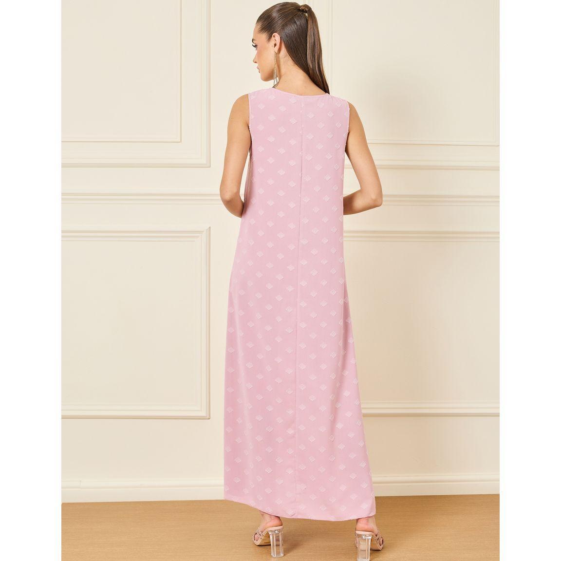 Styli Dobby Textured Sleeveless Under Abaya Dress-women-arabicclothing-jalabiyas-image-4