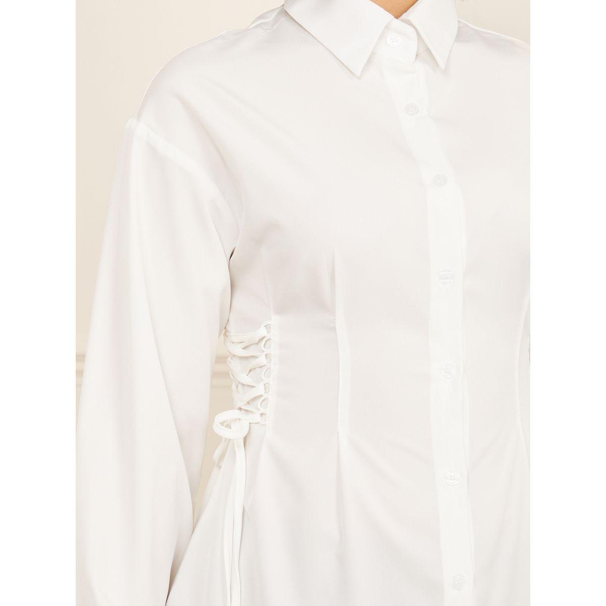 Styli Side Lace Up Detail Longline Shirt-women-clothing-shirtsandblouses-shirts-image-3