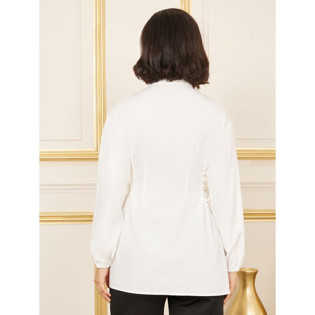 Styli Side Lace Up Detail Longline Shirt-women-clothing-shirtsandblouses-shirts-image-4
