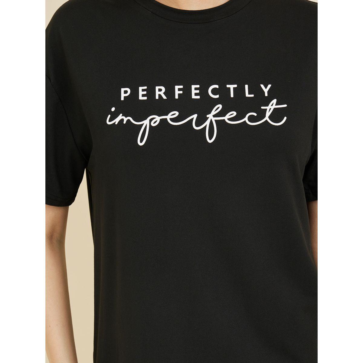 Styli Unwind Perfect Imperfect Slogan Print T-shirt and Short Set-women-clothing-nightwear-pyjamas-shortsets-image-3