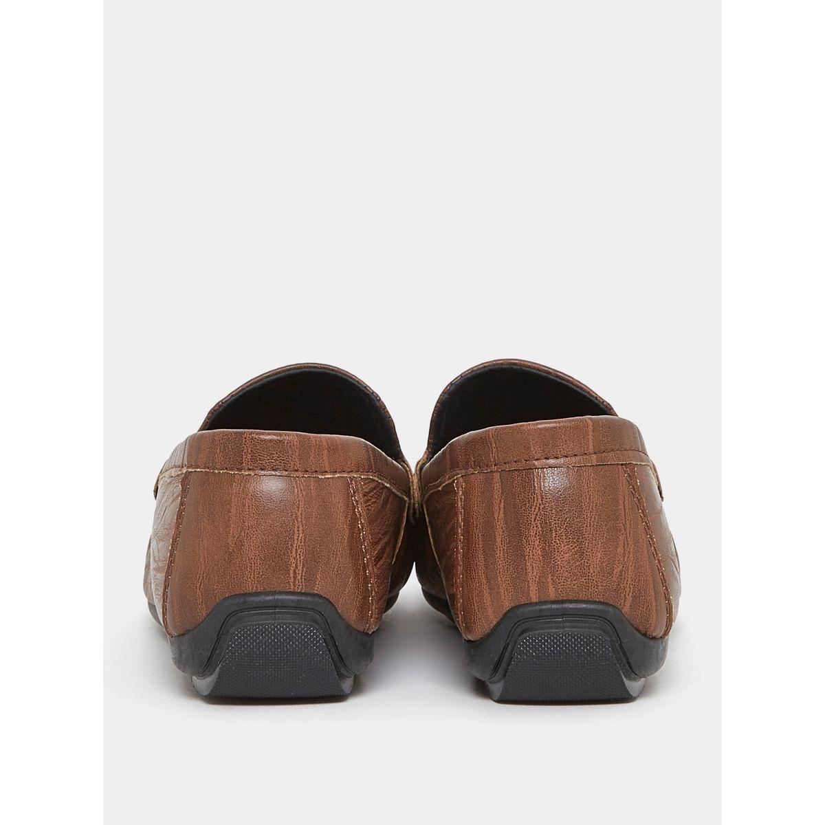 Styli Buckle Faux Leather Slip On Formal Shoes-men-shoes-formalshoes-image-4