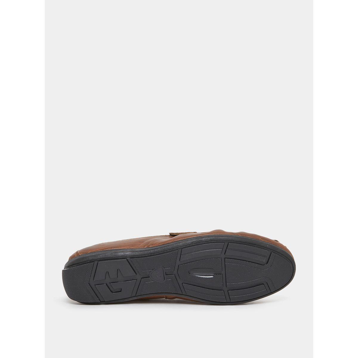 Styli Buckle Faux Leather Slip On Formal Shoes-men-shoes-formalshoes-image-6