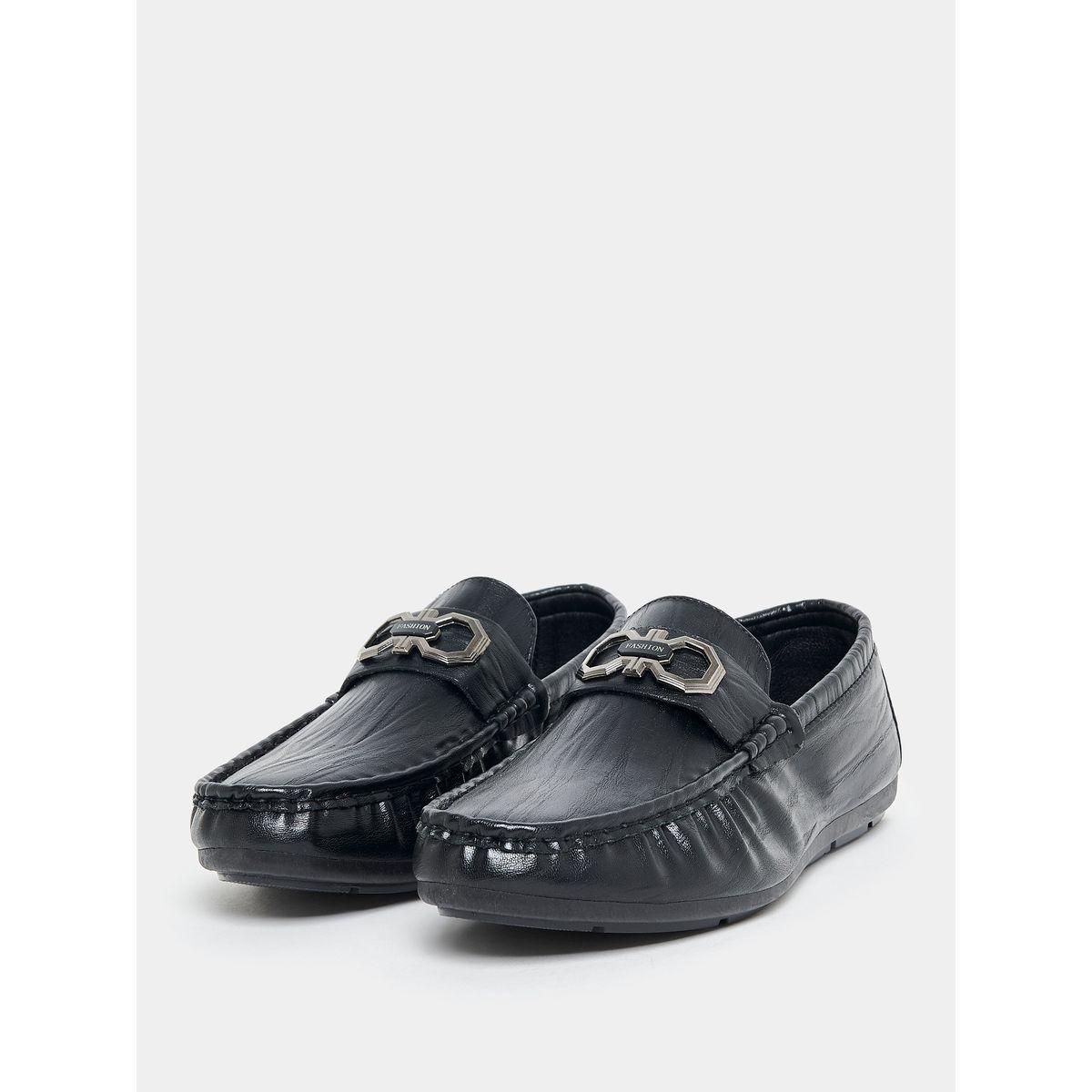 Styli Slip On Buckle Leather Formal Shoes-men-shoes-formalshoes-image-2