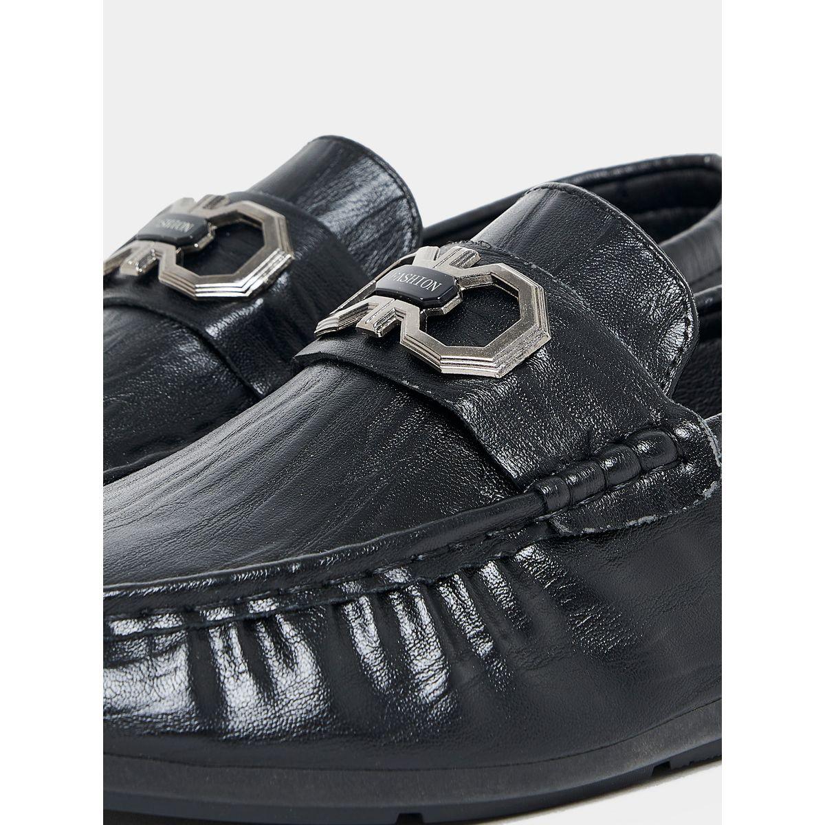 Styli Slip On Buckle Leather Formal Shoes-men-shoes-formalshoes-image-3