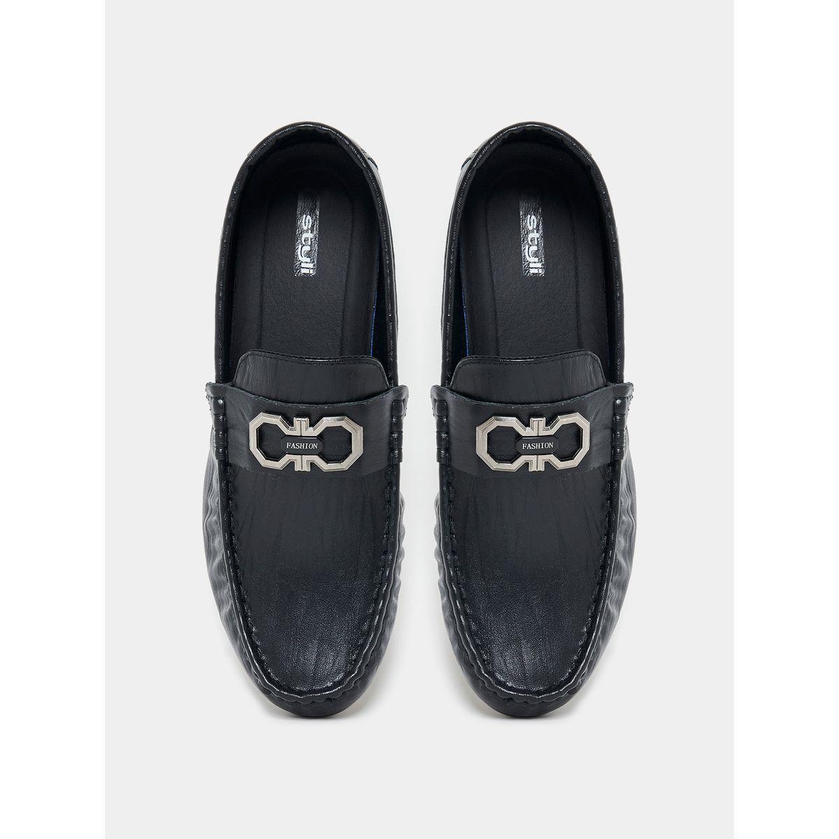 Styli Slip On Buckle Leather Formal Shoes-men-shoes-formalshoes-image-5